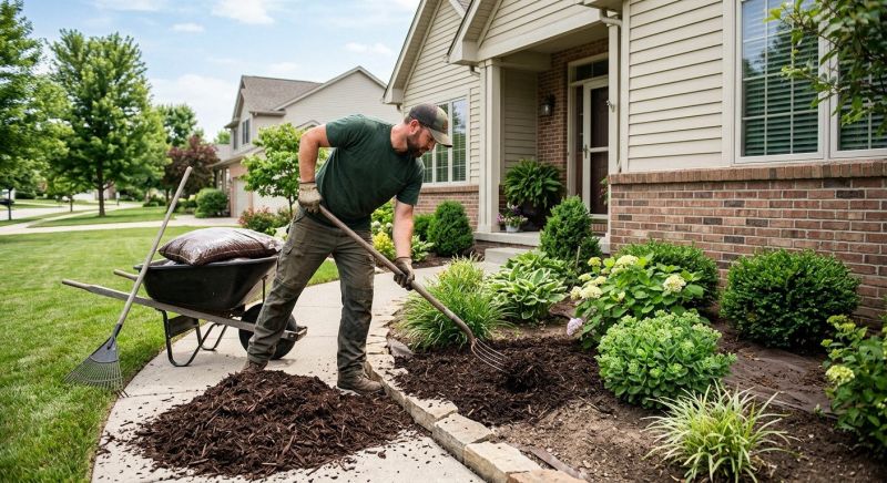 Cedar Mulch Installation in Honolulu, HI